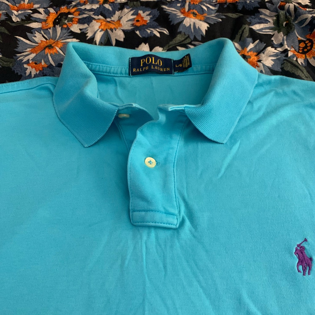 Rl Polo Ss 100% Cotton 2 Button Polo